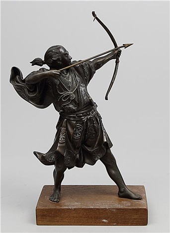 Samurai Einen Bogen Spannend Dargestellt By Gyoko Akasofu On Artnet