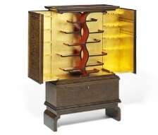 A Rare Art Deco Bar Cabinet Of Polished Birch By Herluf Sonne Hansen On Artnet