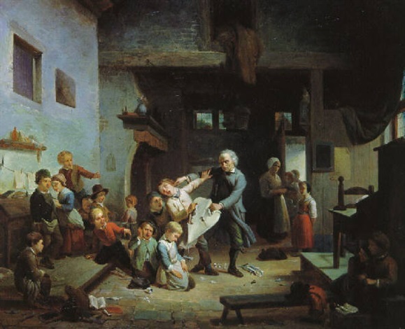Der Ungezogene Schuler By Ferdinand De Braekeleer The Elder On Artnet