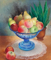 bodegón con frutas by olga sacharoff