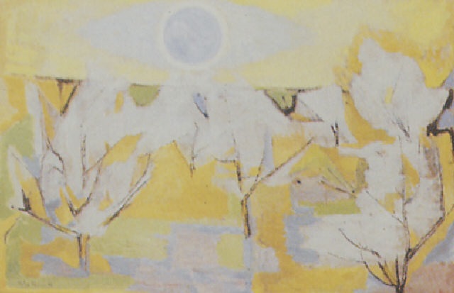 Blomstrende frugttræer by Helge Nielsen on