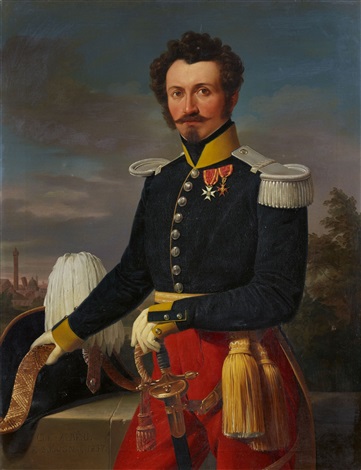 Portrait of Franz von Weber, Officer in the Papal Service by Clemente