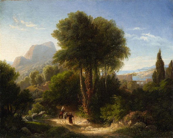Landscape with the Flight into Egypt by August von Wille on