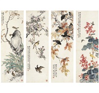 花鸟四景 (Four scenes of bird and flower) (in 4..., 1932