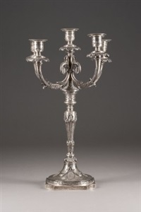 MASSIVER FÜNFFLAMMIGER LEUCHTER, 1907–1930