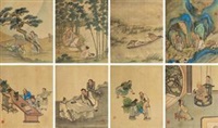 人物册 (album of 8)