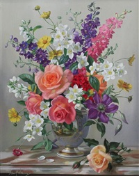 Summer flowers in a vase