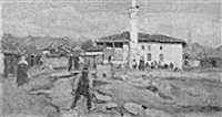 Blick in die Straße von Üsküb in..., 1918–1918
