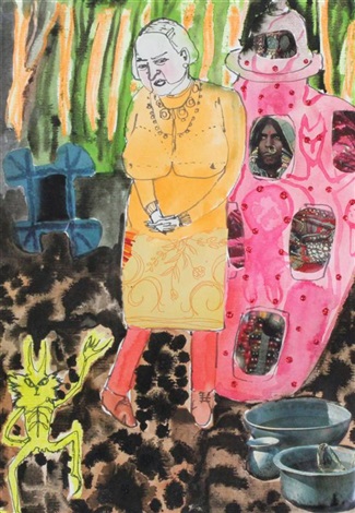 Woman Beside A Vase By Grayson Perry On Artnet