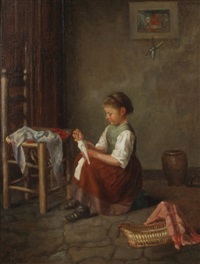 Girl with doll