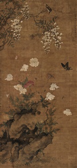 春园蛱蝶图, 1760