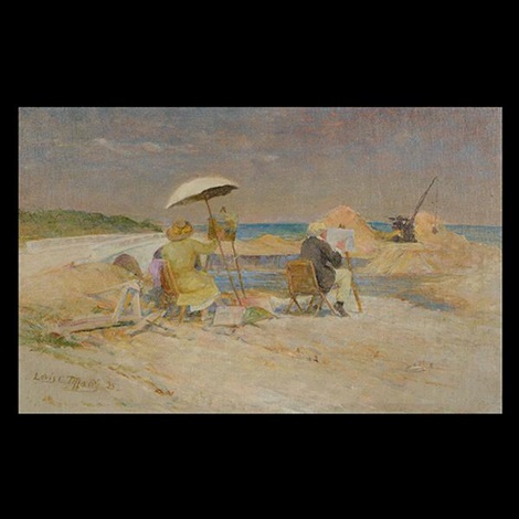 Painting On The Beach By Louis Comfort Tiffany On Artnet