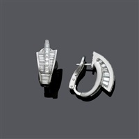 DIAMOND HOOP EARCLIPS, BY LA SERLAS