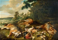 Wooded Landscape with a Game Still Life Wooded Landscape with a Game Still Life