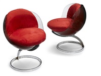 Sphere chairs (pair), 1971