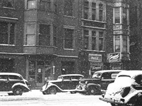 Snowstorm, Burlington, Iowa, Februar, 1942