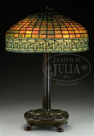 greek key table lamp