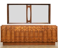 Tobago Brutalist Mid-Century Modern Dresser and...