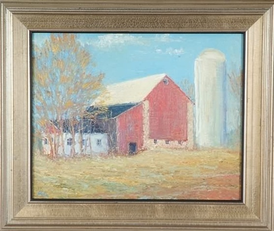 The Red Barn By David Hahn On Artnet