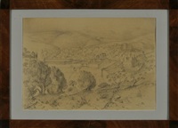 Blick von einer Anhöhe auf das alte Jerusalem, 1871 Blick von einer Anhöhe auf das alte Jerusalem, 1871