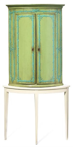 Hanging Corner Cabinet And Corner Table Set Of 2 By John Dickinson