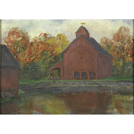 The Red Barn By Helen Farr Sloan On Artnet
