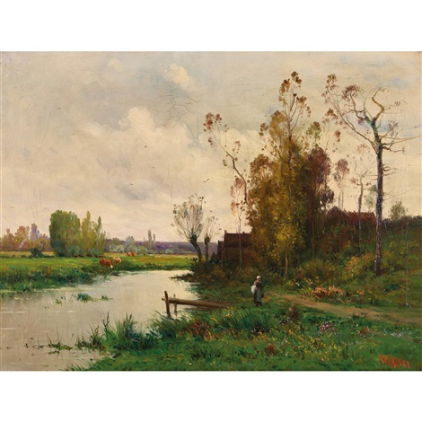 Au bord de la rivière by Marie Charvet on artnet