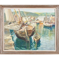 Untitled (harbor scene)