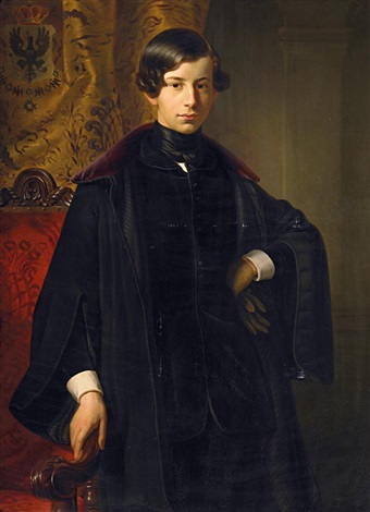 Bildnis des Prinzen Georg von Preußen 1826-1902 by Ferdinand-Theodor Hildebrandt on artnet