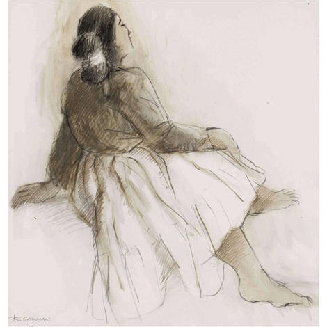 Woman With Tied Hair By Rudolph Carl Gorman On Artnet