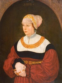 Portrait der Clara Burckhardt im Alter von..., 1532