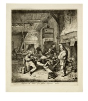 der violinspieler in der kneipe by cornelis dusart