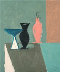 Vasen, Schwarz / Blau / Orange, 1972
