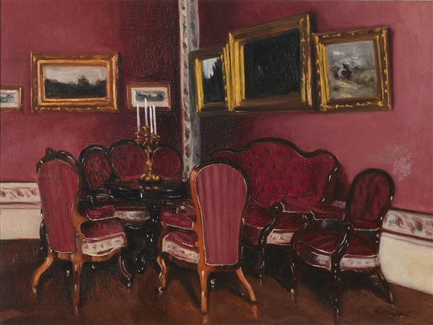 A Drawing Room Interior Godollo Palace Budapest By Hungarian