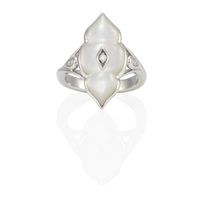 KABANA: 14K WHITE GOLD, DIAMOND, AND...