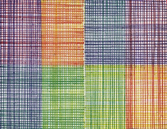 Nachbarschaft Der Farben Rot Blau Gelb Grun By Helmut Federle On Artnet