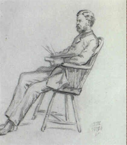 Sketch Of Howard Russell Butler By Thomas Moran On Artnet<script async src=