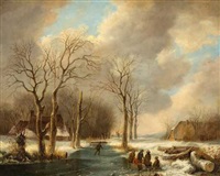 A winter landscape, 1884
