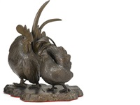 Rooster and hen, 1875–1899