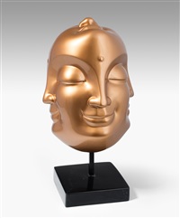 Tête de buddha dorée, 2008