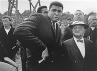 Muhammad Ali scared by a bee while visiting..., 1966 Muhammad Ali scared by a bee while visiting..., 1966