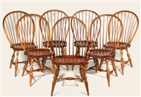 Hand Crafted Windsor Chairs (set of 7)