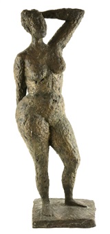 Sculptuur van een staand naakt