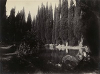 Cloaked youth in park of Villa Falconieri, 1895–1899 Cloaked youth in park of Villa Falconieri, 1895–1899