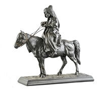 Kirgisischer Reiter in schwerem Wintermantel , 1872 Kirgisischer Reiter in schwerem Wintermantel , 1872