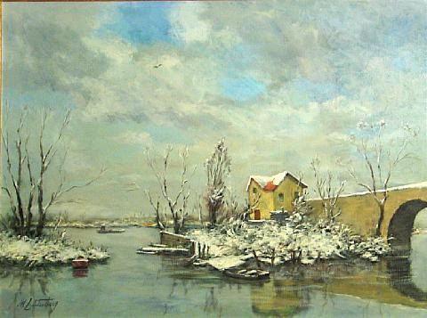 Snow In Poissy By Manes Lichtenberg On Artnet
