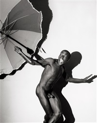 Nude Brazilian boy with umbrella, 1950–1959 Nude Brazilian boy with umbrella, 1950–1959