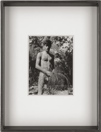 Young nude man with grass, 1960
