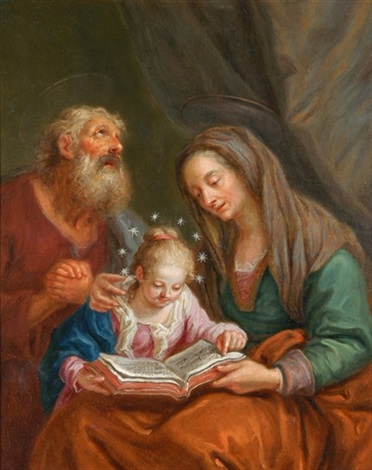 Maria Mit Ihren Eltern Anna Und Joachim By German School 18 On Artnet