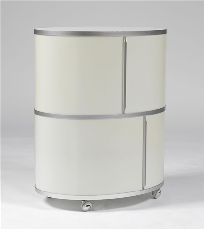 Side Table With Sliding Door Wogg 17 Model By Greutmann Bolzern